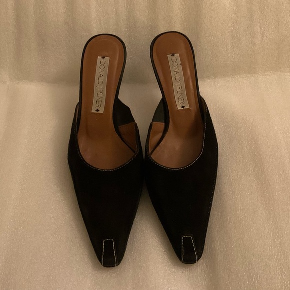 Donald J. Pliner Shoes - Donald J. Pliner 90’s Black Suede Mules • Made in Spain • Archive Piece • 8.5M